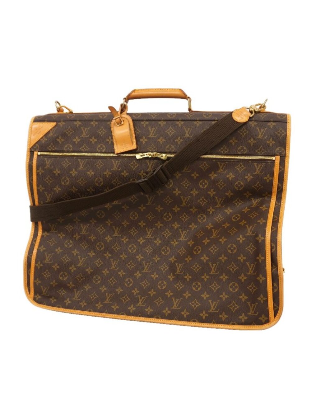 Louis Vuitton Garment Case Monogram Portable Bandouliere Brown 2-Way Bag